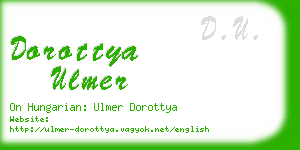 dorottya ulmer business card